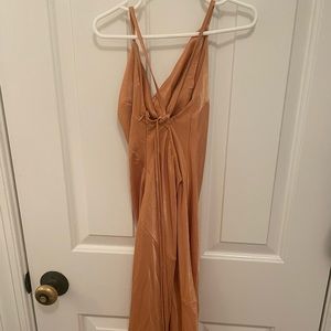 Fortunate One Ancient Dunes Midi Dress Orange